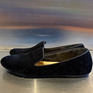 Birdies Starling Black Velvet Loafers Sz 12